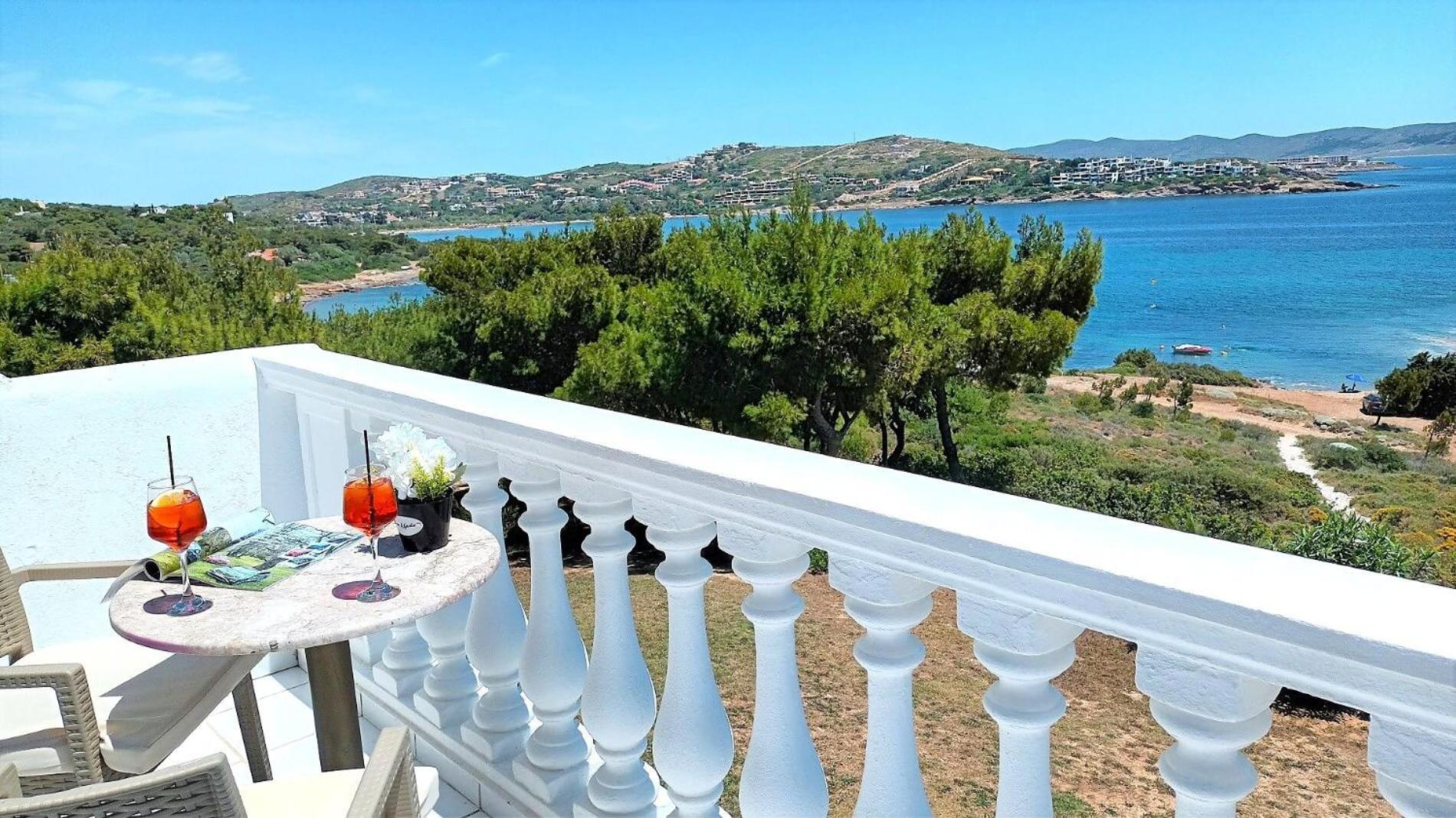 Dea Del Mare Complex In Front Of The Sea. Villa Kaap Soenion Buitenkant foto